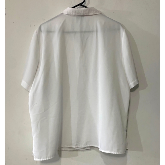 Apparenza sz 1X White Button Down Dress Shirt - Picture 2 of 3